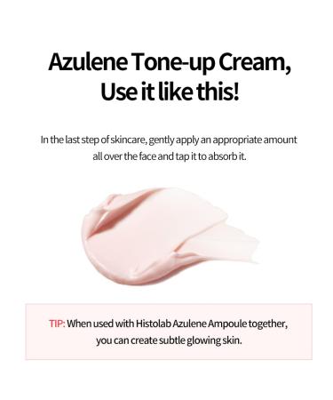 Histolab Azulene Tone Up Cream SPF 50+ | Skin Soothing Brightening UV Protection 50ml - Buy Online on GoSupps.com