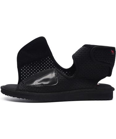 WCXTY Unisex Edema Shoes for Swollen Feet - Comfortable Breathable Diabetic Slippers Wide Width Lightweight - Machine Washable - 8.5 Black - Buy Online on GoSupps.com