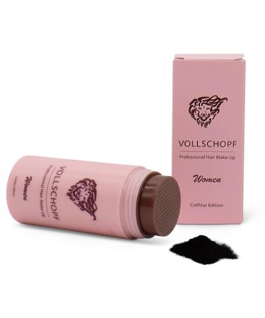 Fully skull Spread hair especially for women (hairdressur edition) - 27g bulk hair with female hair loss as a hair compressor - black hair fibers for thin hair - Thick hair fiber stray hair black