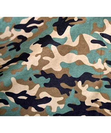 Set of 4 Camouflage Printed Flannel Paperless Towels - 12x12 Inches, 1 Ply - Buy Online on GoSupps.com
