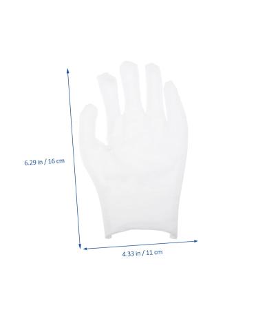 Uonlytech 12pairs Gloves Christmas Santa Costume Paraffin Wax Mittens Paraffin Wax Liners Santa Cosplay Costume Wax Bath Mittens Work Glove Washable Labor Protection Cotton White Cotton Yarn - Buy Online on GoSupps.com