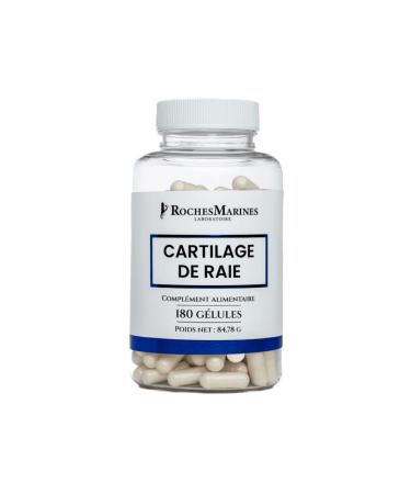 Roches Marines – Cartilage of Ray Dietary Supplement – ??Joint Support – Source of Calcium, Phosphorus, Collagen, Glucosamine, Chondroitin – 180 Capsules – Developed in France
