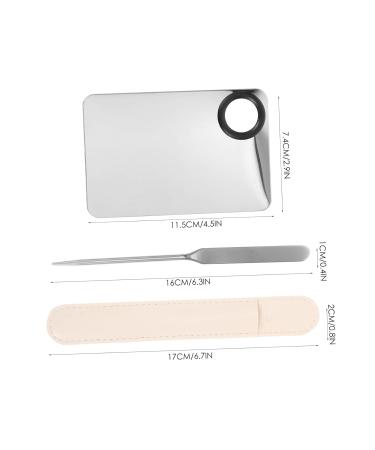 FRCOLOR 4 Sets Liquid Foundation Palette - Korean Makeup Spatula & Cream Mixing Tool for Women - Stainless Steel Portable Artist Essentials - Buy Online on GoSupps.com