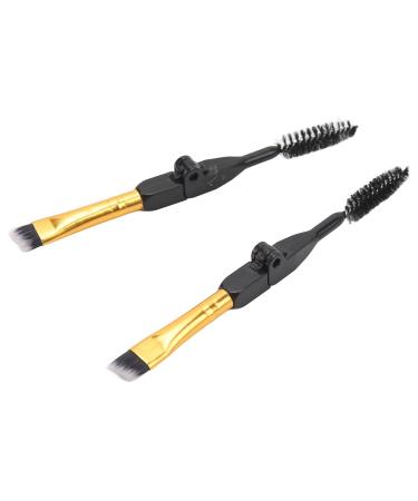 Double Ended Brow Brush - Professional Soft Hair Eyebrow & Eyelash Tool for Home & Travel | Best Cosmetic Brush for Precision Makeup - Buy Online on GoSupps.com