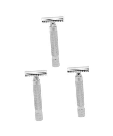 Frcolor 3st razor for men shave afeitadora de barba para hombre body razor for men facial razor for men men's razor razor blades for men man double head