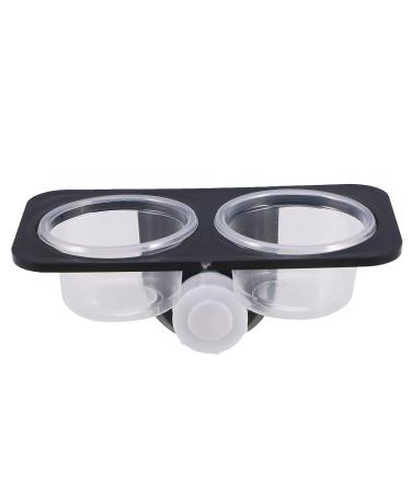POPETPOP Gecko Feeder Ledge-Small Gecko Food Cups Suction Cup Reptile Feeder for Reptiles Food and Water Feeding Size 2