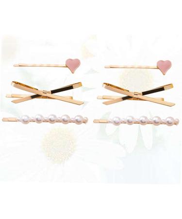 Housoutil Decor Heart Hair Clips Heart Bobby Alloy Hair Barrettes Hair Clips for Women Metal Hair Barrettes Metal Hair Clips Hair Accessories for Women Hair Pin Vintage - Buy Online on GoSupps.com