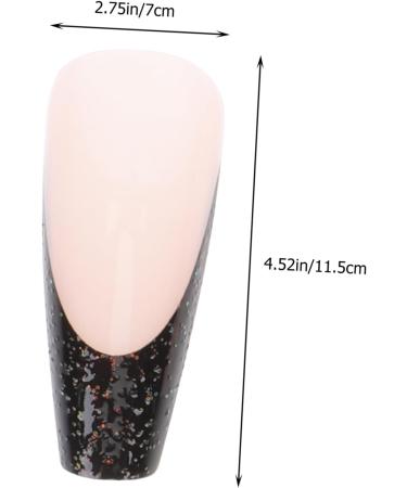 minkissy 1 Set French Coffin Nail Decorative False Nail French Nails Tips Diva Press False Nails Tips Fake French Nails Cute Fake Nails Fake Nail Ornaments Suite Tape Plastic - Buy Online on GoSupps.com