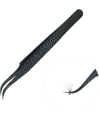 DASSEN Lashes Extension Tweezers Isolations tweezer Volume Lashes Tweezers Precision Slanted Straight Tip for Isolation Classic Lash Extensions Pointed Lash Tweezers for Eyelash Extensions (Black2-1) - Buy Online on GoSupps.com