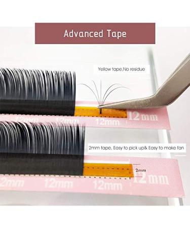 Qeelasee 0.07 Thickness CC Curl 11mm Volume Mink Eyelash Extensions - Professional Salon Grade Semi-permanent Silk Lashes - Buy Online on GoSupps.com