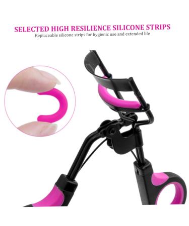 Premium Stainless Steel Eyelash Curlers with Comb - Quick Eye Makeup Accessory & 5 Replacement Refills for Women & Girls - Buy Online on GoSupps.com