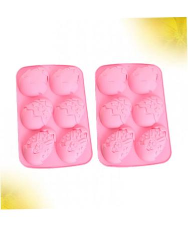 Zerodeko 2pcs Sugar Craft Gum Paste Chocolate Molds Cakesicles Mold Gummy Mold Easter Baking Mold Rabbit Decor Cake Molds Silicone Silicon Cake Chocolate Candies Biscuit Pink - Buy Online on GoSupps.com