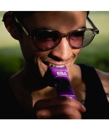 Veloforte Riba Energy Gel Fast Releasing Energy 100% Natural & Delicious Energy Gels with 22g of Natural Energy Riba Flavour (Blackcurrant & Elderflower) (9) - Buy Online on GoSupps.com