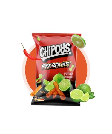 Chips Crisps Bags Collections - Deliciously light & Crispy Chips Bags (Fire red hot chip 113g 2 Packs)