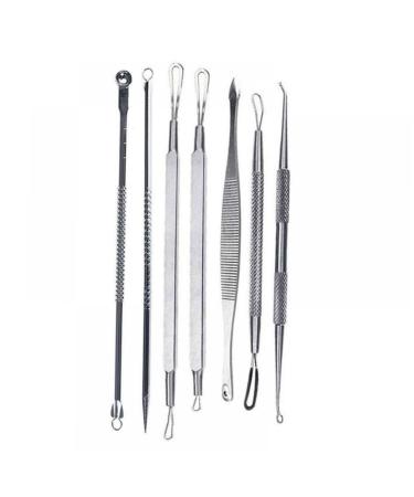 Beavorty 7pcs Blackhead Removal Comedone Extractor Blackhead Extractor Tool 7 Piece Set