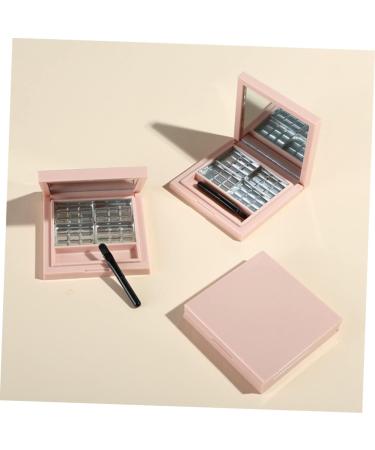 WOONEKY 2pcs Empty Eyeshadow Dish Empty Compact Eyeshadow Square Highlighters Makeup Highlighter Pink - Buy Online on GoSupps.com