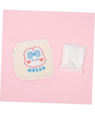 Shop Lurrose Decorative Napkin-Storage Bag | Multi-purpose Travel Bag for Women | Cute White 13x13cm Upholstery Pocket Wet Bag - Buy Online on GoSupps.com