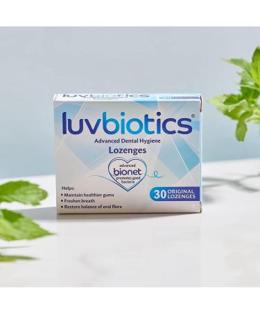 Luvbiotics Advanced Dental Hygiene Lozenges - Original Flavor | Promote Good Bacteria & Freshen Breath | Probiotic Treatment for Adults | 3 Packs of 30s - Buy Online on GoSupps.com
