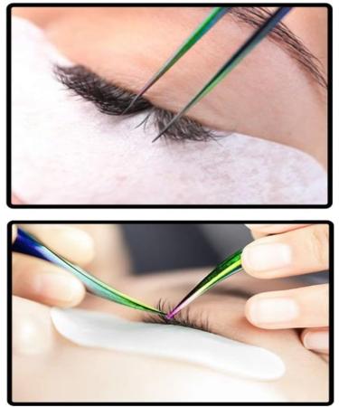 Buy Latrate 6-Piece Eyelash Tweezers Set - Stainless Steel Eyelash Extension Tools & Nail Design Tongs - Buy Online on GoSupps.com