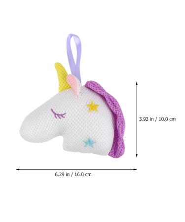 Beaupretty Unicorn Bath Shower Sponge Pouf - 2Pcs Exfoliating Loofahs for Deep Cleaning - Buy Online on GoSupps.com