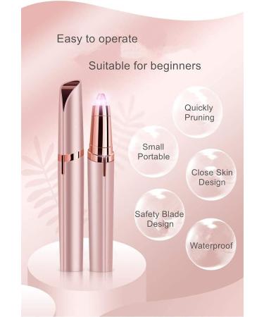 Buy USB Rechargeable Electric Eyebrow Hair Remover | Painless Facial Trimmer for Eyebrows Lips & Nose - International Shipping Available - Buy Online on GoSupps.com