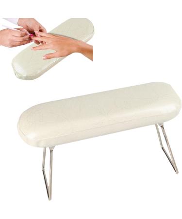 Nail Arm Rest Cushion - Leather Manicure Hand Pillow - Professional Manicure Hand Pillow for Nail Technician Use Professional Salons Wood.l White - Buy Online on GoSupps.com