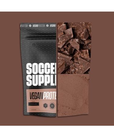 Soccer Supplement Vegan Protein Powder - 25g's of Protein per Serving Chocolate Flavour Informed Sport Tested - 26 Servings - Buy Online on GoSupps.com