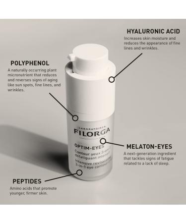 Filorga Optim-Eyes Eye Cream- 3-in-1 Skin Treatment for Dark Circles, Wrinkles & Puffiness- 0.5 fl. oz - Buy Online on GoSupps.com
