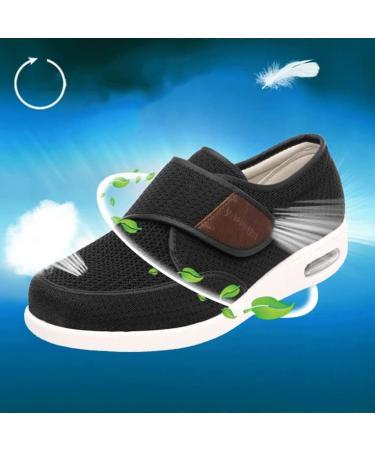 Yytcsjz Diabetic Shoes for Men | Adjustable Surgical Orthopaedic Shoe for Edema, Arthritis, Swollen Feet | Grey, Size 8.5 - Buy Online on GoSupps.com
