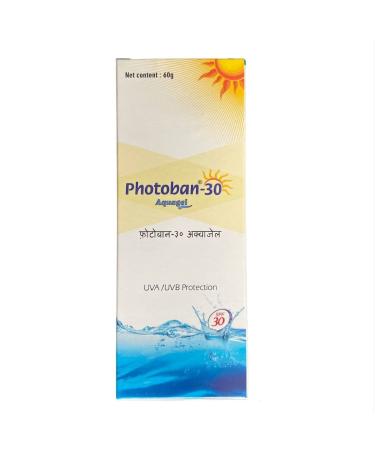Photoban-30 Aquagel Sun Care - UVA/UVB Protection for Pimple Scars | 30 gm - International Shipping Available - Buy Online on GoSupps.com