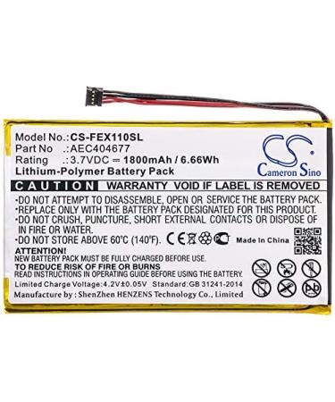 Replacement Battery for Fiio FX1221 X1 ii AEC404677 - 1800mAh | International Shipping Available - Buy Online on GoSupps.com