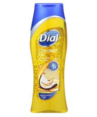 Dial Body Wash Coconut Oil 16 Ounce Nourishing (473ml) (Pack of 2)