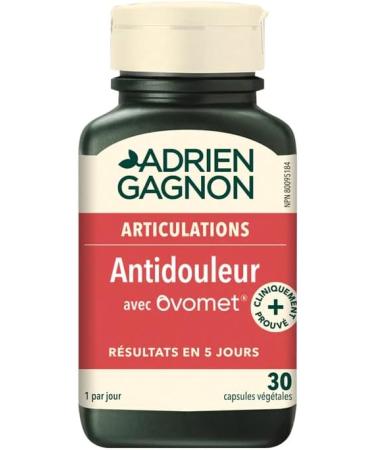 Adrien Gagnon - Pain Relief with Ovomet - Reduces Joint Pain & Stiffness and Relieves Pain From Knee Osteoarthritis (30 caps) - Buy Online on GoSupps.com
