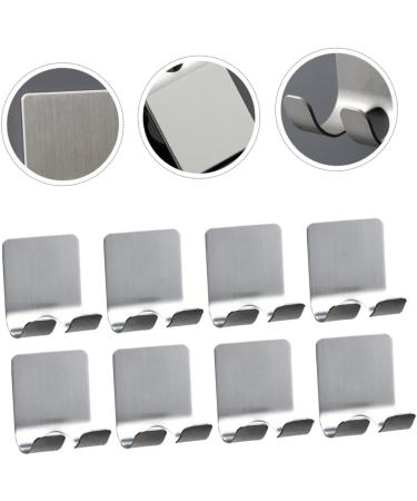 Alipis 20-Pack Stainless Steel Strong Sticky Hooks - High-Performance Bathroom & Shower Razor Hangers (5.7x4.5cm) - Buy Online on GoSupps.com