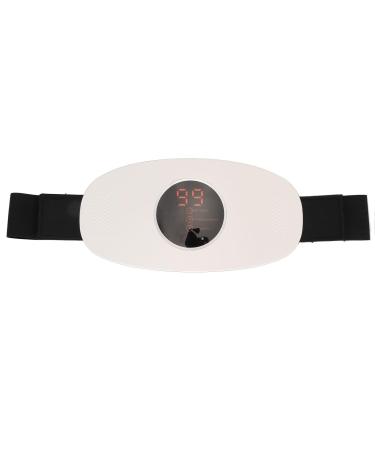 Electrical hip belt device with heating function adjustable massage modes portable to relieve muscle fatigue improved blood circulation - white