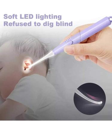 2Pcs Set Baby Ear Cleaner Wax Removal Tool with Flashlight Earpick - Color D - Buy Online on GoSupps.com