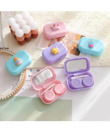 Miedeon Portable Contact Lens Container Set - 4 Multi-Colored Cases for Travel | Screw Closure Storage Case for Contact Lenses - Buy Online on GoSupps.com