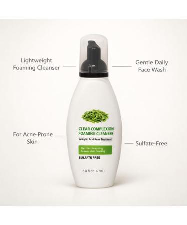 Foaming Facial Cleanser for Daily Face Washing Gentle Face Wash with Lightweight Foam Texture Suitable for Regular Skin Care Use 6 fl oz - Buy Online on GoSupps.com