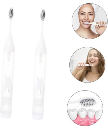 Beaupretty Portable Toothbrush Set for Adults - 2 Participant Smooth Bristles Travel Toothbrushes - Buy Online on GoSupps.com