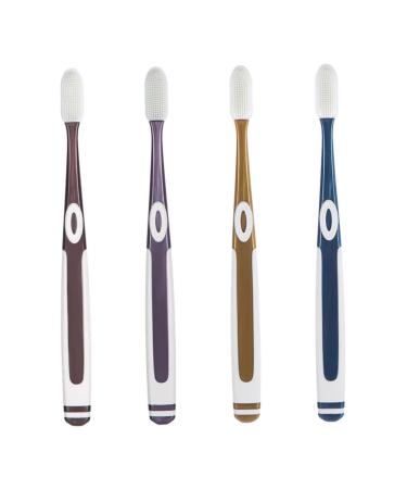 1 Set 4pcs Nano Toothbrush Portable Tooth Brushes Extra Soft Toothbrushes Adult Manual Toothbrushes Sensitive Toothbrushes Toothbrush Toothbrushes for Care Toothbrush TPU