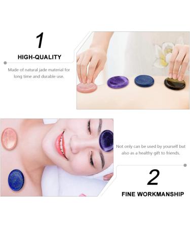 4pcs Tiger Eye Stone Guasha Massage Tool Set | Thumb Stones & Body Gems for Face & Hand Relief - Buy Online on GoSupps.com