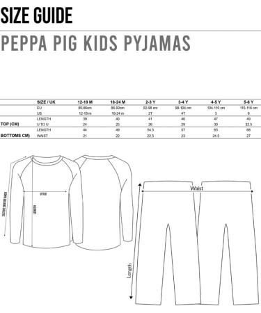 Peppa Pig Christmas Family Pyjamas Set | Festive PJs for Women Men Baby Toddlers Kids | Christmas Eve Box Gift | Size 5-6 Years - Buy Online on GoSupps.com