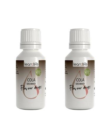 Lean:Life - Flavour Drops 30 ml - 2 x Cola - Aroma drops for food - sugar-free and low in calories Cola 30 ml (pack of 2)