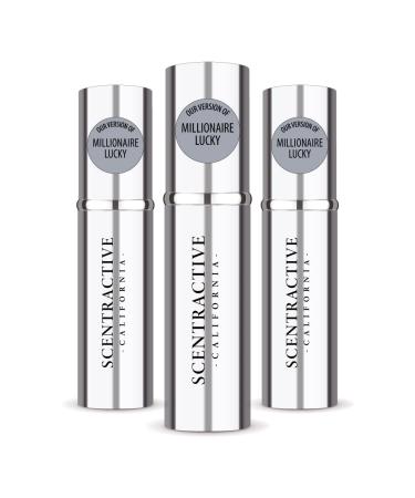 CA Perfume Impression of Paco R. Millionaire Lucky For Men Replica Version Fragrance Dupes Concentrated Long Lasting Eau de Parfum Spray Refillable Atomizer Bottle 0.17 Fl Oz/5ml-X3 PACO R. MILLIONAIRE LUCKY IMPRESSION 0.51 Fl Oz (Pack of 1)