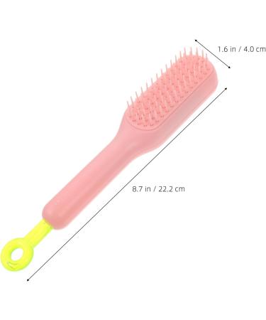 Shop Baluue Self-Cleaning Hairbrush for Women - Versatile Pink Massage Brush for All Hair Types Wet or Dry Styling | International Shipping Available - Buy Online on GoSupps.com