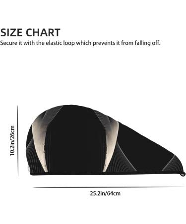 Super Absorbent Abstract Curves Dry Hair Cap for Girls - Quick-Dry Elastic Wrap for Long Thick Hair - Buy Online on GoSupps.com