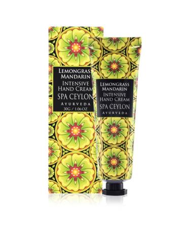 SPA CEYLON LEMONGRASS MANDARIN Intensive Hand Cream | Natural Revitalizing Treatment | Vitamin-Rich | Hydrate | 100% Vegetarian