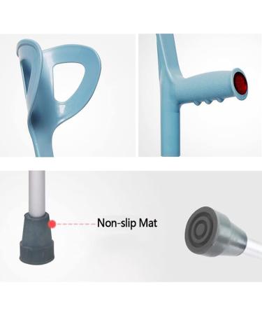 Forearm Crutches (1 Pair) Adjustable Lightweight Aluminum Crutches Ergonomic Non-Slip Arm Crutches Anniversary Lucky Star - Buy Online on GoSupps.com