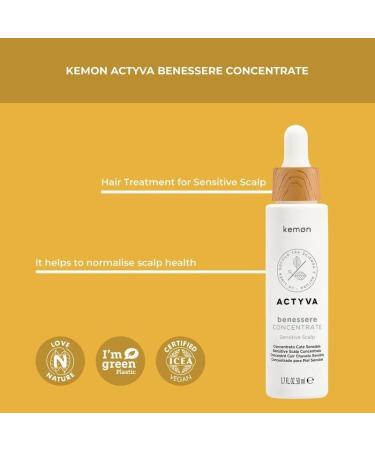 Kemon Actyva Ben tre Concentr Sensitive Scalp 50 ml - Buy Online on GoSupps.com
