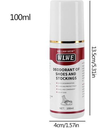 Shoe Smell Eliminator Outdoors Shoe Deodorizer Odor Refresher Spray - 100ml Natural Long-Lasting Quick Dry Shoe Smell Fighter for Canvas Leather Gym Shoes - Buy Online on GoSupps.com